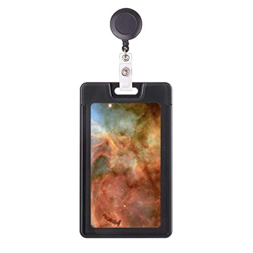 Funda retráctil para tarjetas con diseño Brown Clouds Nebulae para uso diario escolar.