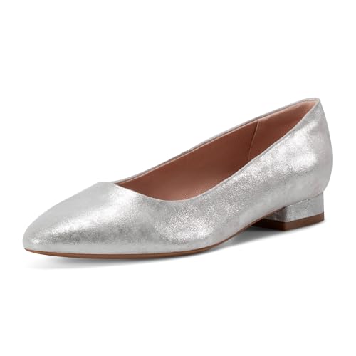 Rockport Women's Tessa, Silver Leather, 8.5 Wide