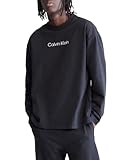 Calvin Klein Men's Relaxed Fit Standard Logo Crewneck Long Sleeve Tee