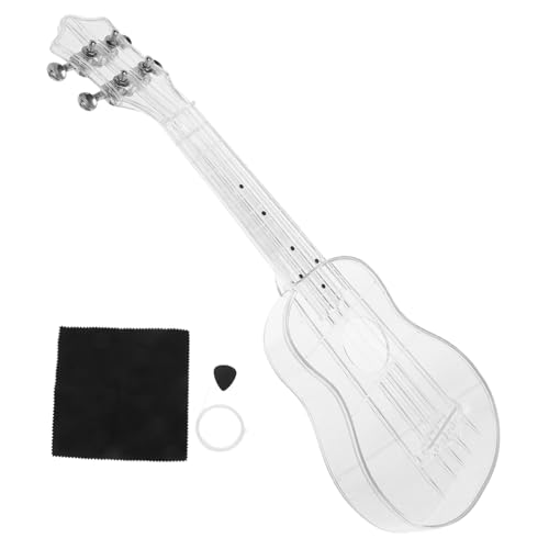Alasum Ukulele Transparente para Principiantes Instrumento de Cuerda con Cuerdas de Incluye Púa y Paño...