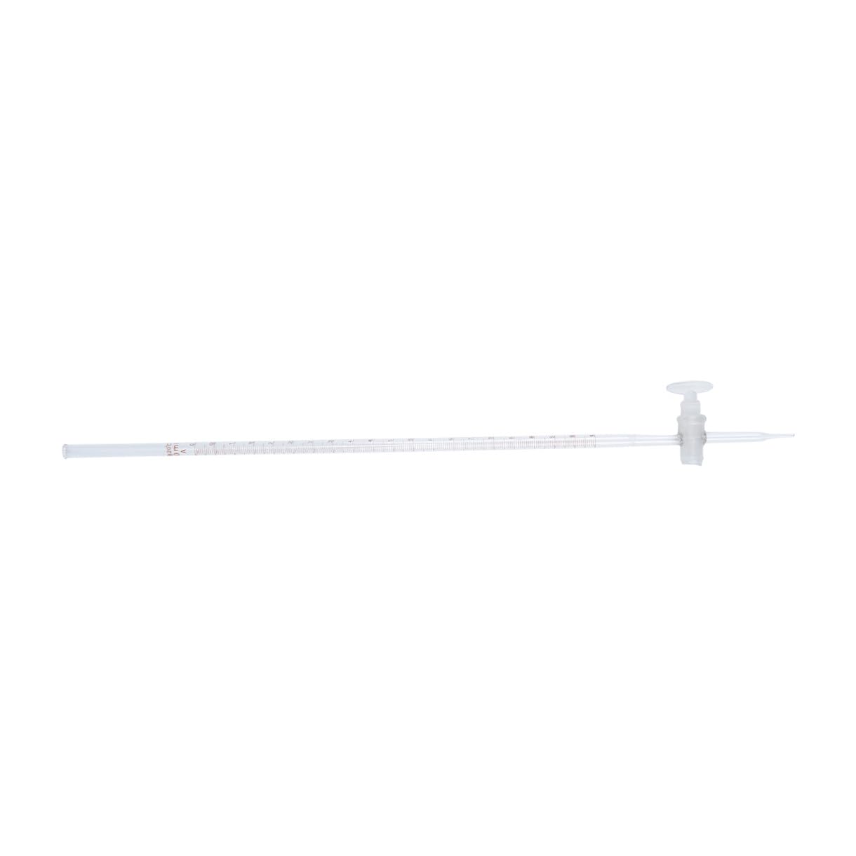 ULTECHNOVO Buretta Acida Buretta In Vetro Borosilicato Buretta Acida In Vetro A Canna Dritta Strumento In Vetro Da Laboratorio Con Rubinetto A Chiave In Ptfe (Trasparente 10 Ml)