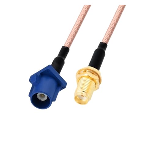 Cable coaxial RG316 de 50 cm con adaptador SMA hembra a Fakra C macho