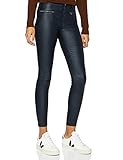 Taschen mit Reißverschluss Amazon-Marke: find. Damen Skinny Fit-Hose mit Ledereffekt, Blau (Navy), 38, Label: M
