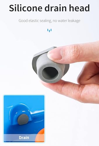 Lavabo portátil para champú, cama de pelo, lavabo de plástico con manguera de drenaje