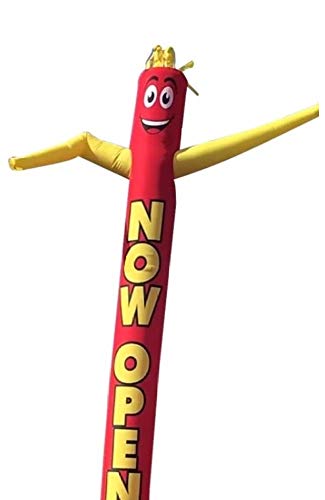 18ft Inflatable Tube Man Now Open (Red/Yellow) - Air Powered Dancer Waving Puppet Guy - Body only, (Without air Blower)