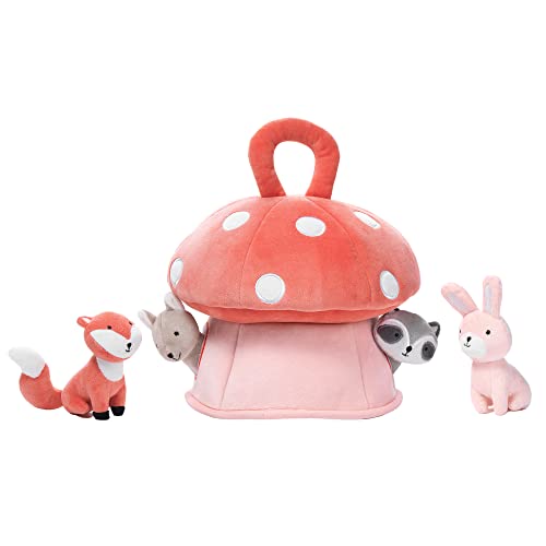 Lambs & Ivy 719043WM Interactive Plush Mushroom House With Stuffed Animal Toys thumb #4