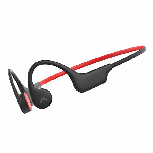 Hostena Open Ear Wireless Bone Conduction Headphones, Bluetooth 5.3 Headset with Mic and MP3 Player 16G Built-in Memory, Magnetic Charging, IP67 Waterproof for Sports,Podcast and Workouts