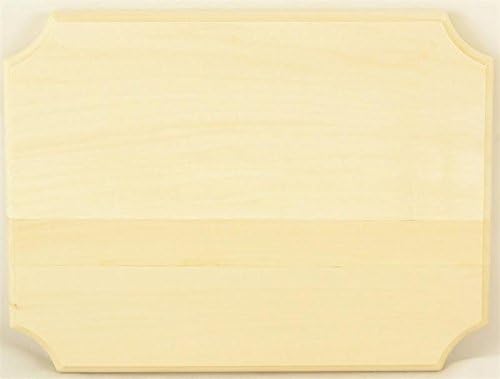 PL18412 French Corner Basswood Plaque 12" x 16"