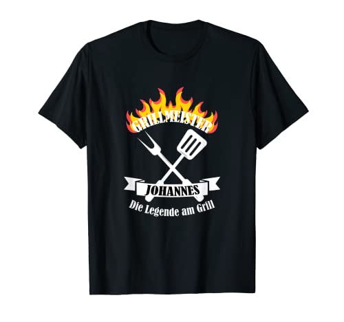 Grillmeister Johannes Nombre Nombre Hombre Regalo Camiseta