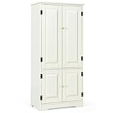 【Groß für genügend Stauraum】 Die vier großen Fächer bieten Ihnen Platz für alle möglichen Dinge, auch für große Gegenstände. Dieser toll designte Bodenschrank ist daher die perfekte Wahl für Ihr Zuhause.