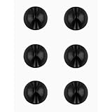 6-Pack of Desktop Cable Managers (2 for Each Color),Cable Clips, Cord Holder for Desk, Adhesive Cable Organizer, Charger Holder (Black, 6PCS)