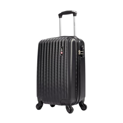 Mala de viagem bordo pequena 10kg Londres Swiss Move Preto