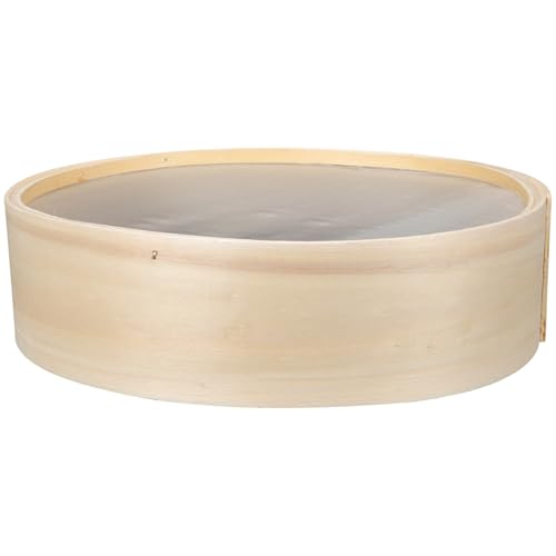 HEMOTON Tamis à Farine Bois Mailles Tamis Manuel Fin pour Tamiser Poudre Tamisage Uniforme pour Pâtisserie Et Cuisine Maison