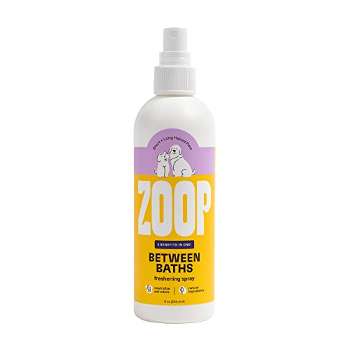 Zoop Dog Perfume & Cologne Spray - Complete 5-In-1 Super Odor Removing Pet Body Deodorizer, With Moisturizing, Detangling, & Reduce Shedding Solutions - 8 Oz. #TOP20