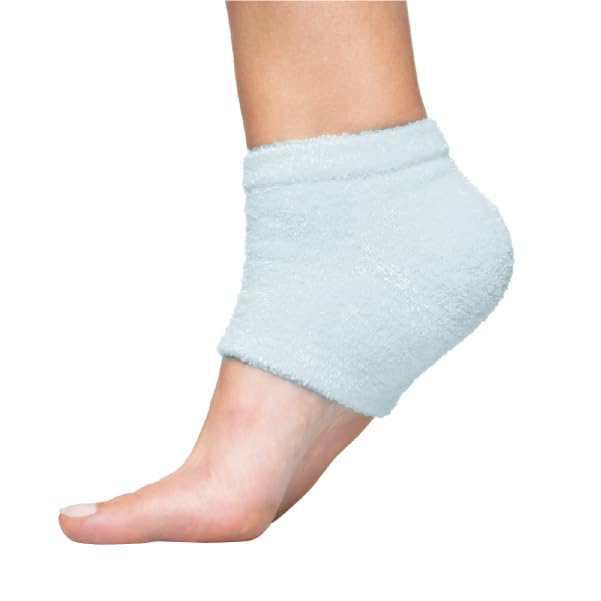 ZenToes Moisturizing Socks for Cracked Heel Treatment, Vitamin E, Olive Oil and Jojoba Oil Infused Heel Socks, Spa , (Fuzzy Pink, Regular)