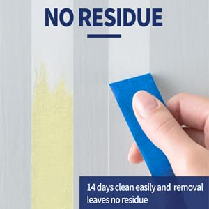 Miniatura 3 de Cinta de pintor multisuperficie, cinta azul sin residuos UV, cinta adhesiva de pintura de pared con líneas afiladas para pintura en interiores y