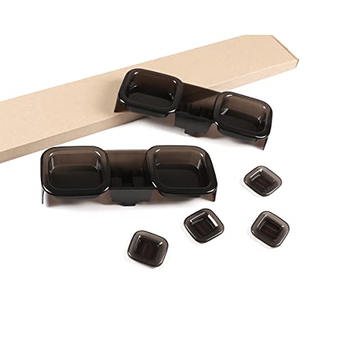 Abs Car Rear Lamp Smoked Tinted Tail Light Cover Compatible With 2020 2021 2022 Land Rover Defender Accessories, Shade Brake Indicator Light Reversing Lamp Protection For Lr Defender 110 Accessories #TOP7