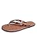 MICHAEL Michael Kors Women's Jet Set MK Jelly Flip Flop Tortoise PVC 7 M