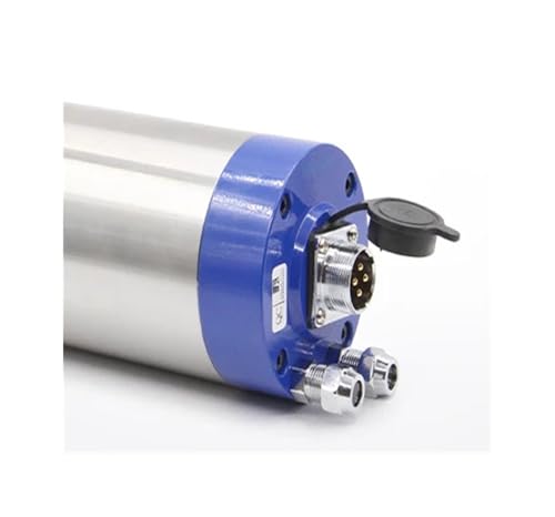KACOME Water-Cooled Spindle Motor kit 220v 380v 2.2KW4 Ceramic Bearing 2/4 Pole Metal Processing 2.2KW BD600 Inverter(400Hz-24000rpm,220v Connctor)