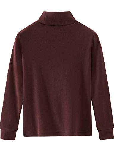 Image of Spring&Gege Little & Big Kids Soft Cotton Long Sleeve Mock Turtleneck Shirts