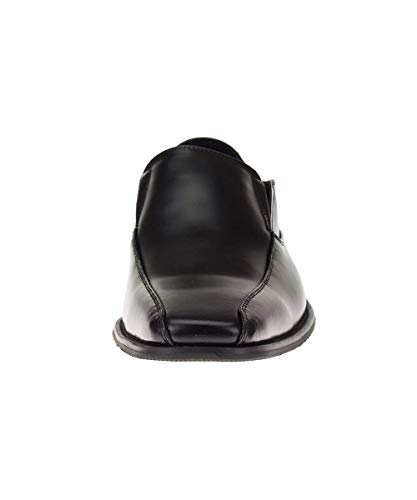 DTI Men's Leather Shoes Designer Loafers Fashion Clever Slip-on Z001 Black2