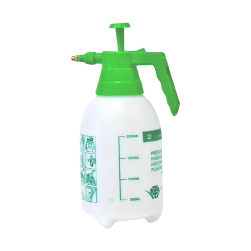 ADEPTNA Heavy Duty Portable Garden Pressure Spray Bottle with Adjustable Nozzle – Ideal for Spraying Water, Fertilisers, Herbicides, Pesticides, Detergents and Preservatives (2 Litre)