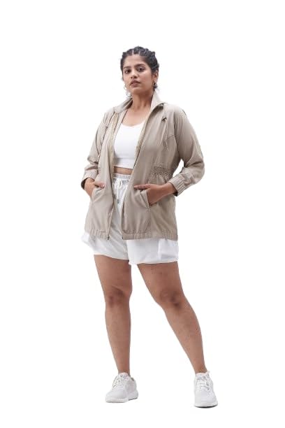 spirit animal Plus Size Long Jackets for Women| Long Coat for Women Winter Wear | Long Hooded Jacket with Full Sleeves and Snap Buttons and Zip-picture-47