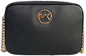 Michael Kors Fulton Large EW Crossbody Pebbled leather, Black