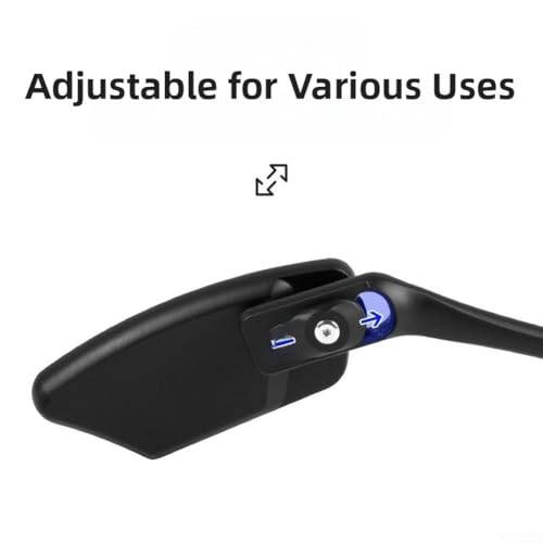 Espejo retrovisor ajustable de acero inoxidable con visión gran angular 2