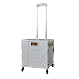Leichter, tragbarer, faltbarer Einkaufswagen-Trolley – einfacher Transport für den Lebensmittelmarkt, Einkaufstouren und Besorgungen – praktisch und Design für den täglichen Gebrauch