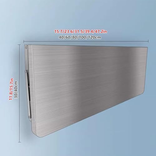 Table murale en acier inoxydable pour optimiser petits espaces