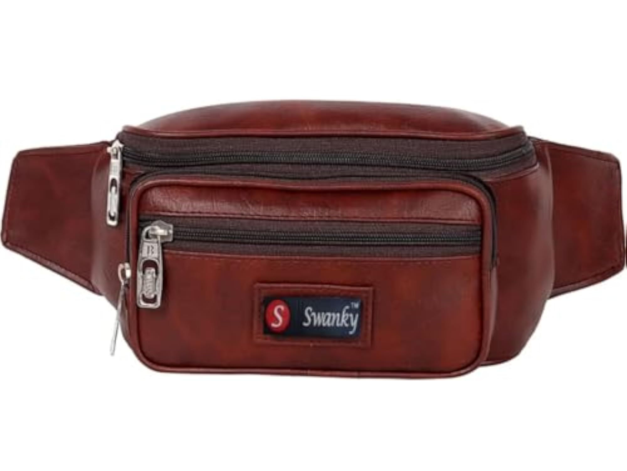 Men & Boys PU Leather Waist Pack Bags for Essentials