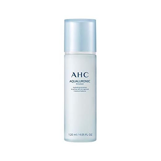 Aesthetic Hydration Cosmetics AHC Aqualuronic Emulsion for Dehydrated Skin Triple Hyaluronic Acid Face Lotion Korean Skincare 4.05 oz