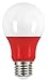 Satco S9642 Medium Light Bulb in White Finish, 4.56 inches, Unknown, Frosted Red