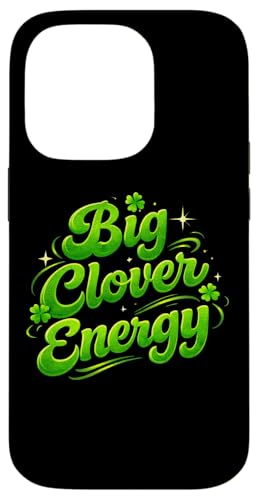 Big Clover Energy St Paddy's Day ���p�g���b�N�X �ʔ������[���A �X�}�z�P�[�X iPhone 14 Pro �p