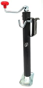 Southwest Wheel 2,000 lbs. Top Wind Swivel Jack with Weld-on Bracket Mount. 15" Travel.