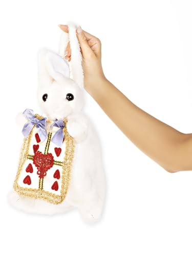 Leg Avenue womens Rabbit Purse Costume Accessories, Rabbit Purse White/Gold, One Size US