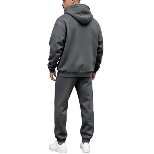 Men Sweatsuits Sets Hoodie and Jogger Sweatpants Sports 2 Piece Outfits - image 3