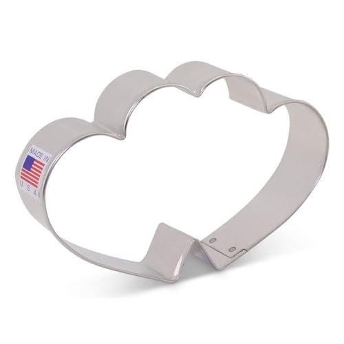 Ann Clark Double Heart Valentine's Cookie Cutter, 4-3/4