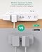 PD30W Desk Clamp Power Strip, Desktop Mount Surge Protector, Fast Charging Station, 5Ft Extension Cord Desk Edge Mount Shelf with 4 Outlets 4 USB Ports (2 USB C), Home Office Accessories Essentials