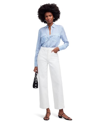 Madewell Women's Perfect Vintage Wide Crop in Tile White