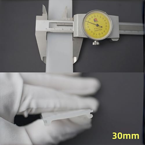 Image of 16.4Ft /5M Silicone LED Cover, Alumium Profile Silicone Channel Diffuser Flexible PC Lampshade Line for Strip Lights, Ceiling Lamp, Under Cabinet Cover Replaceable Installation (30mm)