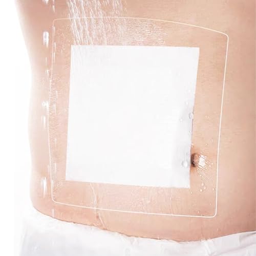 Lot de 6 bandages adhésifs pour plaies, housse de douche pour cathéter de dialyse, sac de stomie imperméable, grand pansement adhésif absorbant