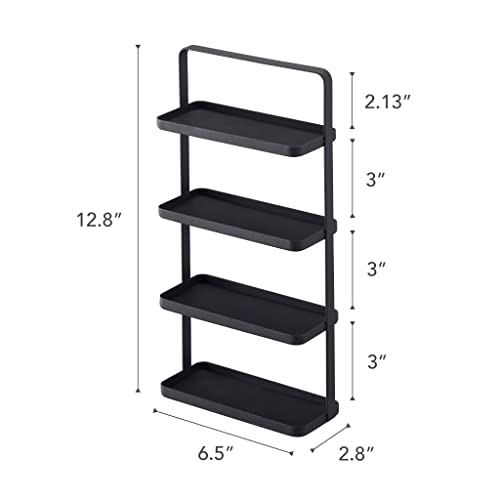 Yamazaki Home Tower 4-Tier Accessory Tray - Jewelry Holder & Storage Organizer - Steel #TOP1