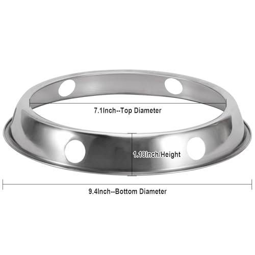 EPDPLAY Wok Ring, stainless steel Wok Rack, 7¾-Inch and 9¾-Inch Reversible Size for Kitchen Use