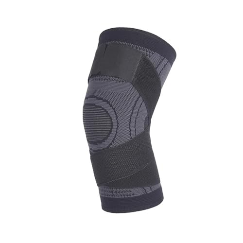 HUDFVIOI Rodilleras Rodillera deportiva ajustable, soporte estabilizador de rodilla for senderismo, fútbol, ​​baloncesto, correr, deporte, 1 par para correr(Black With Straps,XXL)