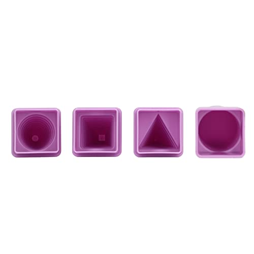 Jewelry Mandrel, 4Pcs Purple Ring Mandrel, Round Oval Triangle Square Jewellery Making Tool With 5In Nylon Chain Nose Pliers For Jewelry Making Metal Winding #TOP2