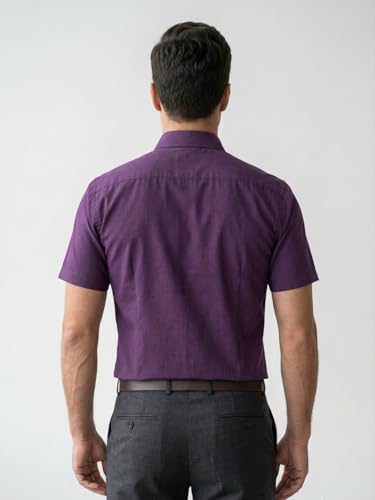 Image of Appel Touch Men's Cotton Blend Formal Shirt Half Sleeves