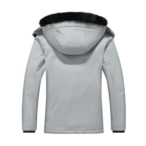 MOERDENG Women's Waterproof Winter Snow Coat Windproof Ski Jacket Hooded Snowboarding Jackets