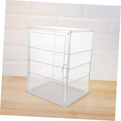 Vitrina panadería transparente con estantes ajustables para repostería 5